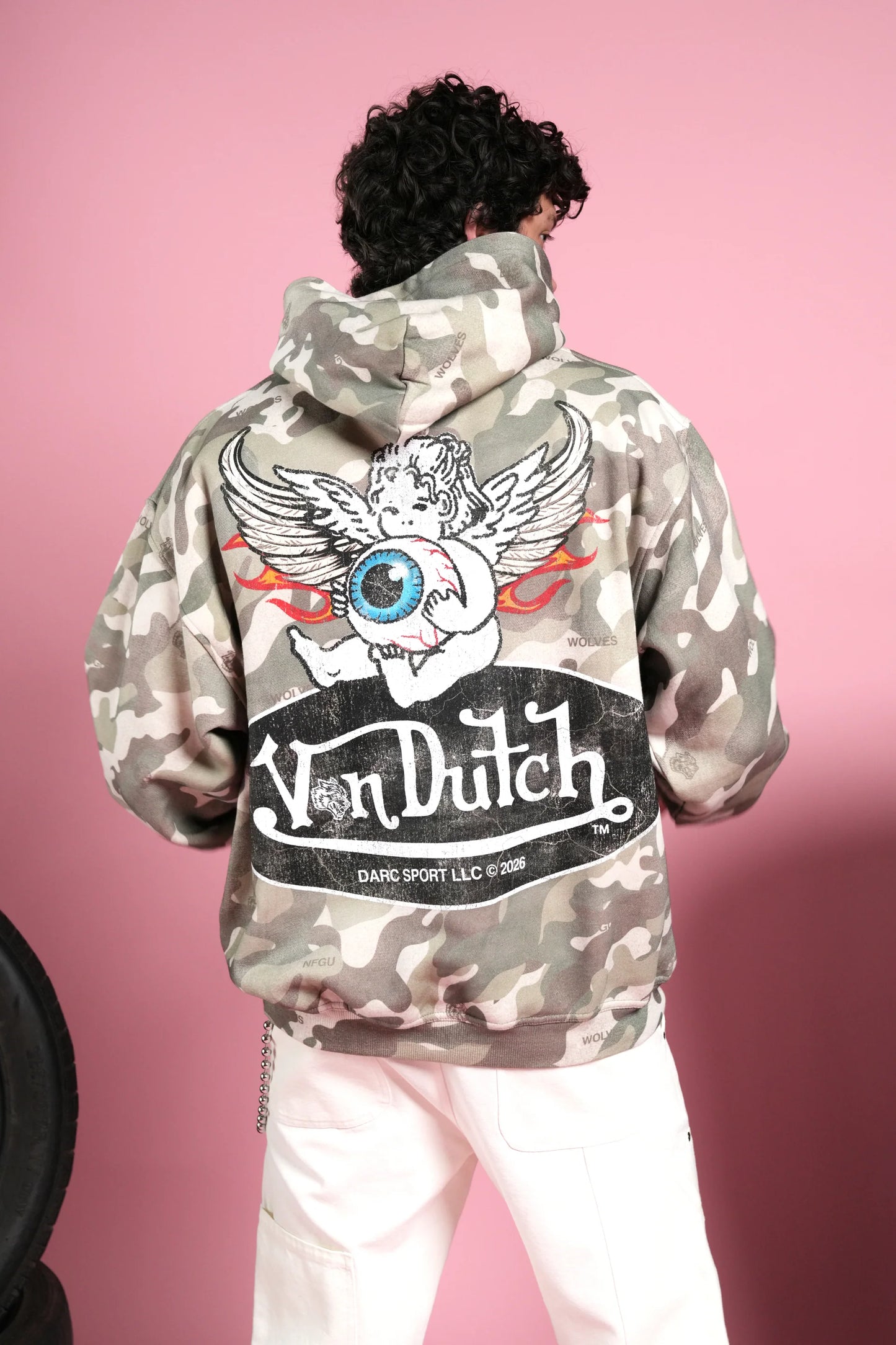 DS/VD-0169 Von Wild Pierce Hoodie in DSVD Green Camo