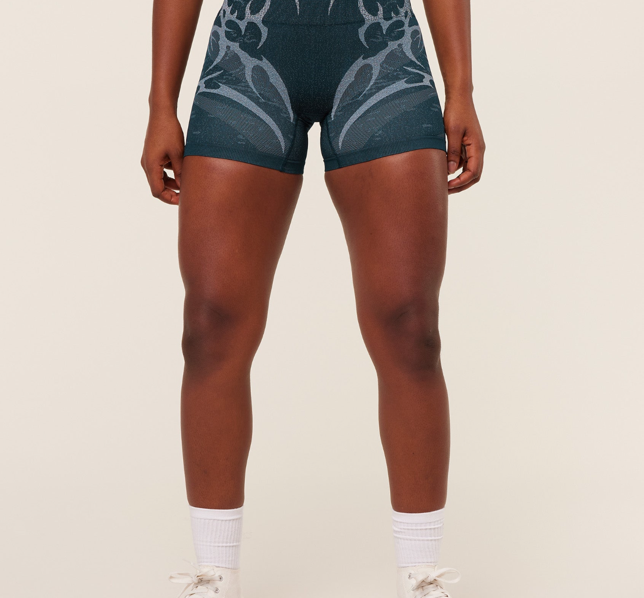 GSW-0105 Storm Seamless Shorts - Deep Petrol Blue/Smoke Blue