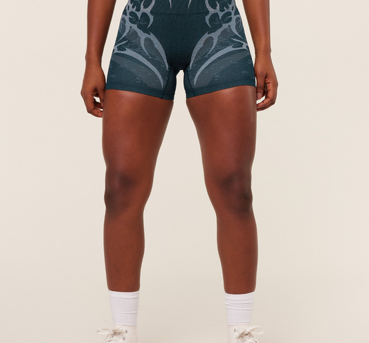 GSW-0105 Storm Seamless Shorts - Deep Petrol Blue/Smoke Blue