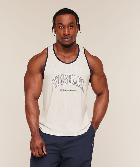 GS-0118 Collegiate Tech T-Shirt - Soft White