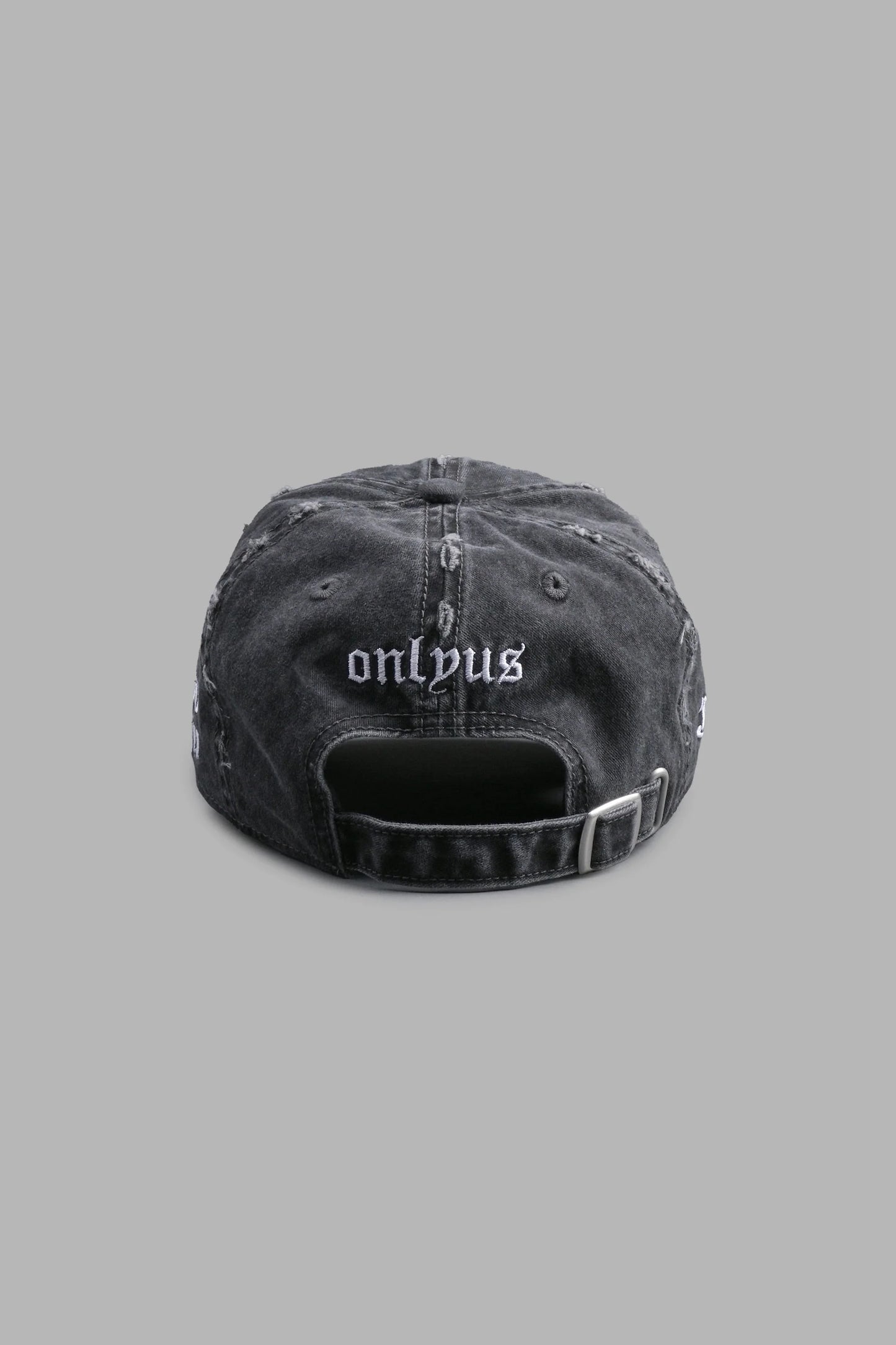 DSA/VD-0007 Cherub Eye Ball Distressed Dad Hat in Washed Black