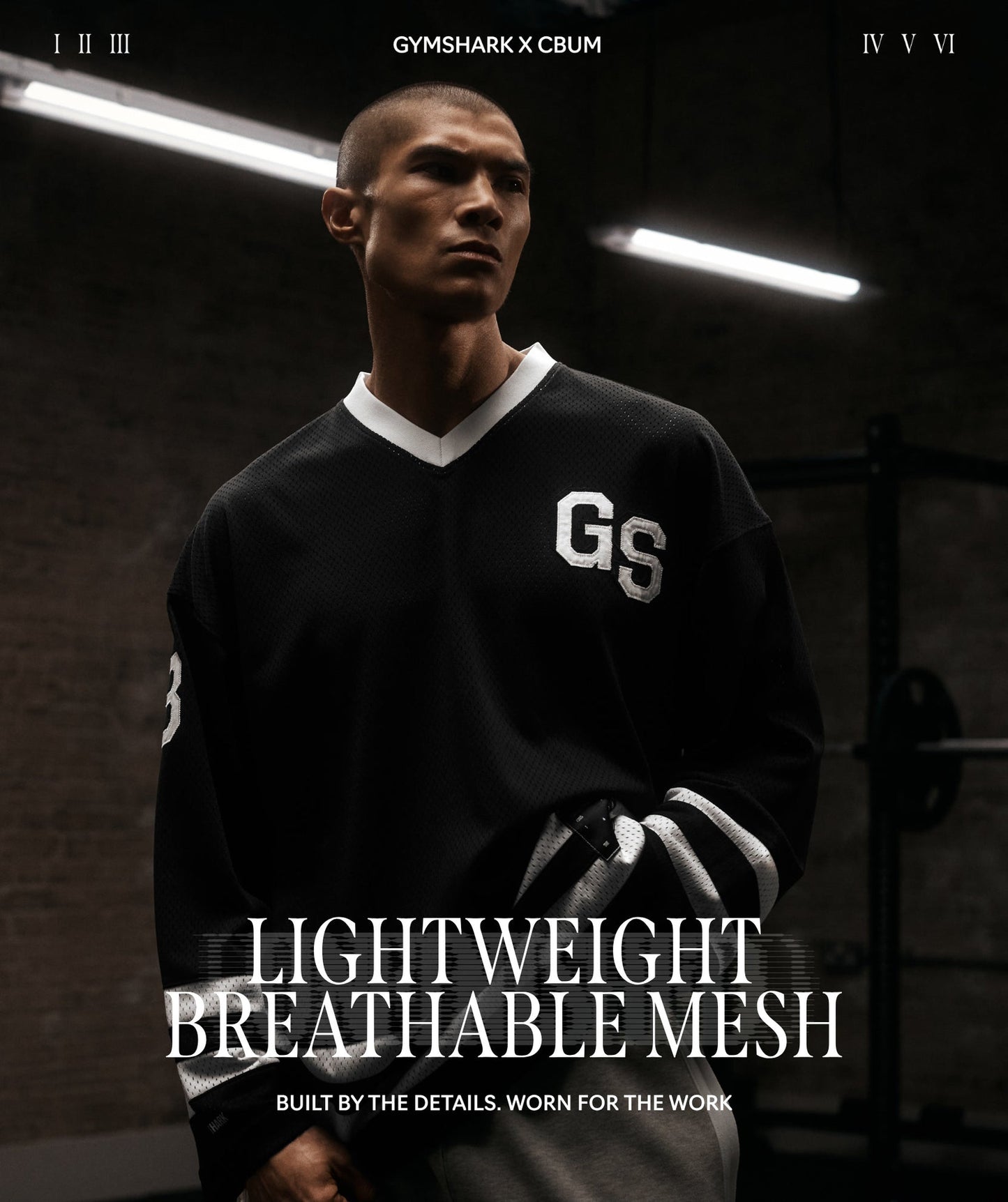 GS-0099 Gymshark x CBUM Hockey Jersey - Black