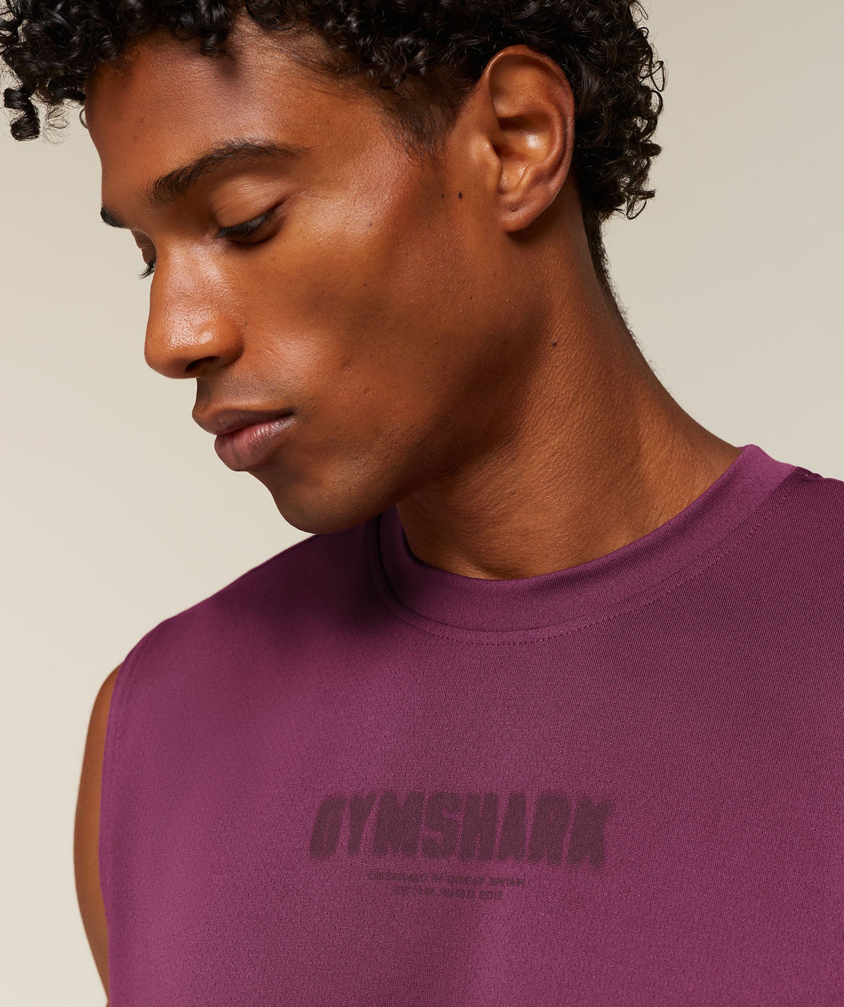 GS-0144 Motion Blur Graphic Tank - Strength Pink