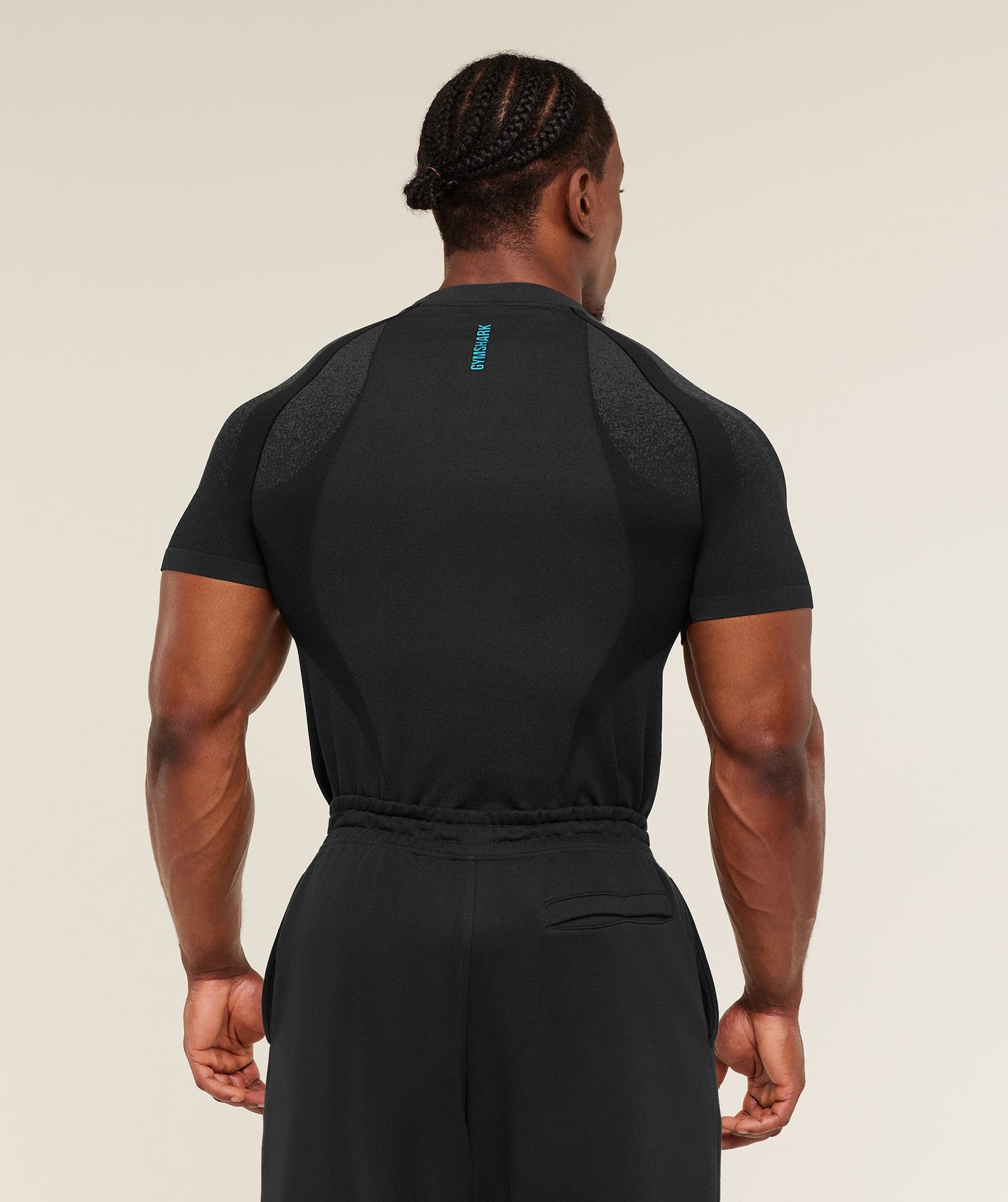 GS-0067 Shadow Seamless T-Shirt - Black/Brand Blue