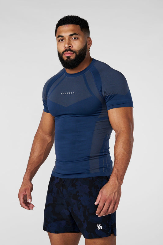 4294 - Apex Compression Tees - Navy