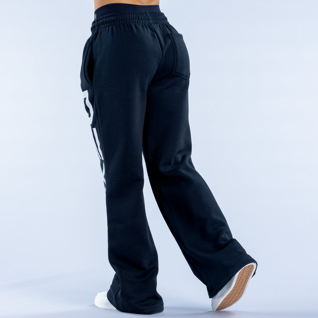 Signature Wide Leg Jogger Midnight Black