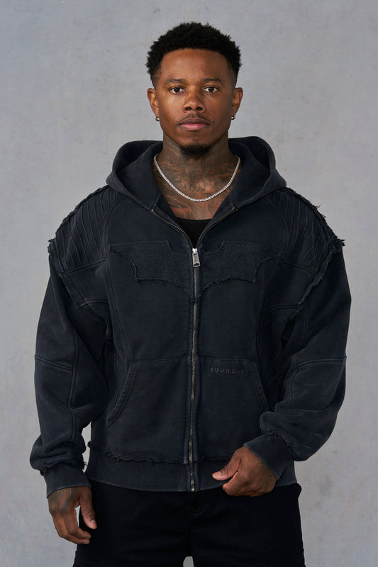 5209 - Batman Armored Zip-Ups - Black Wash