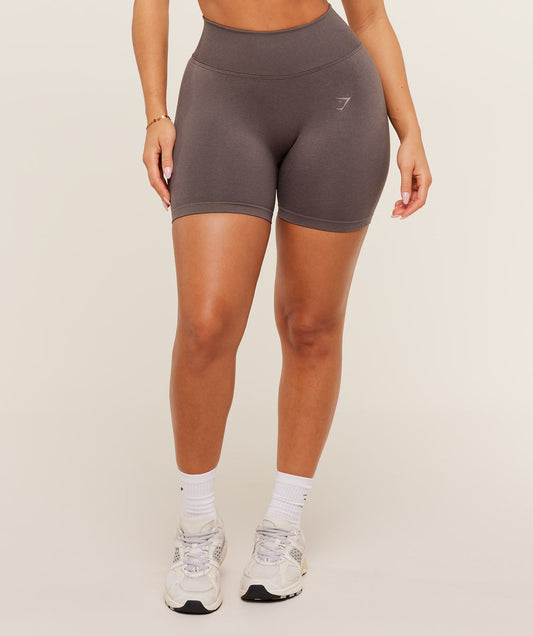 GSW-0086 Lift Seamless Shorts - Cool Brown