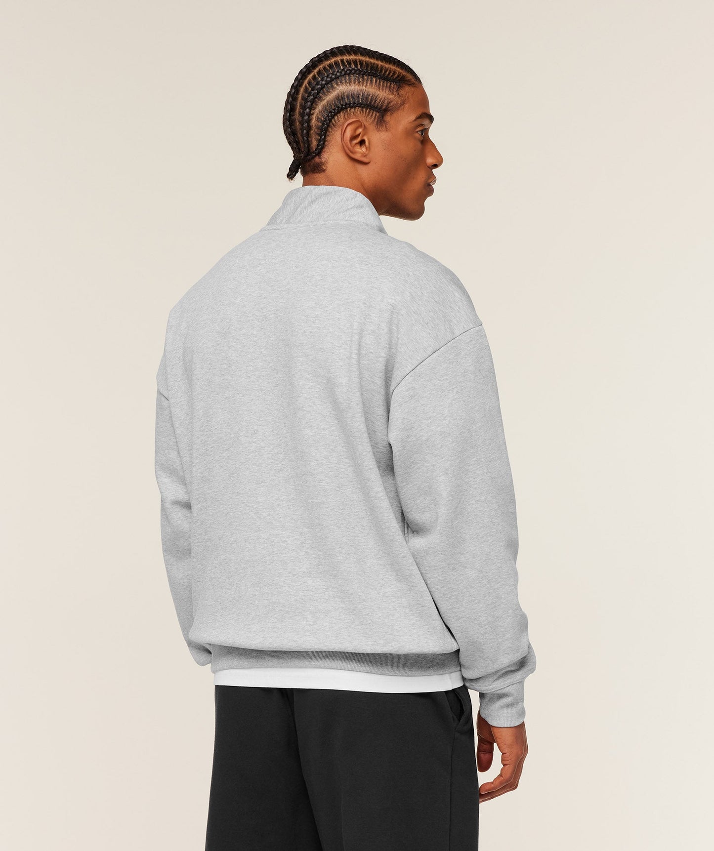 GS-0055 Crest 1/4 Zip - Light Grey Core Marl