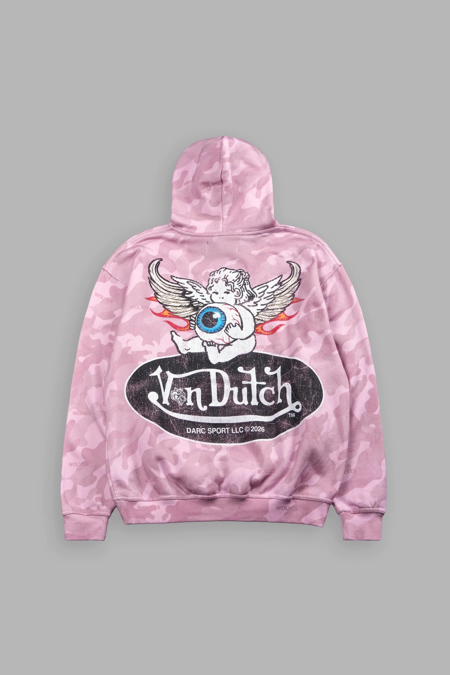 DS/VD-0169 Von Wild Pierce Hoodie in DSVD Bubblegum Camo