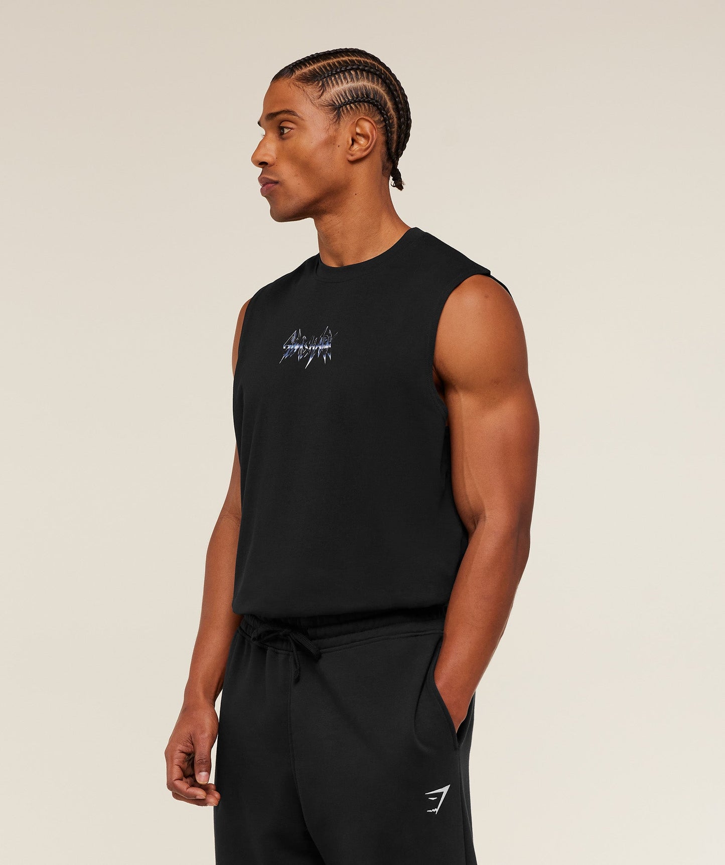 GS-0076 Eagle Band Style Graphic Tank - GS Black