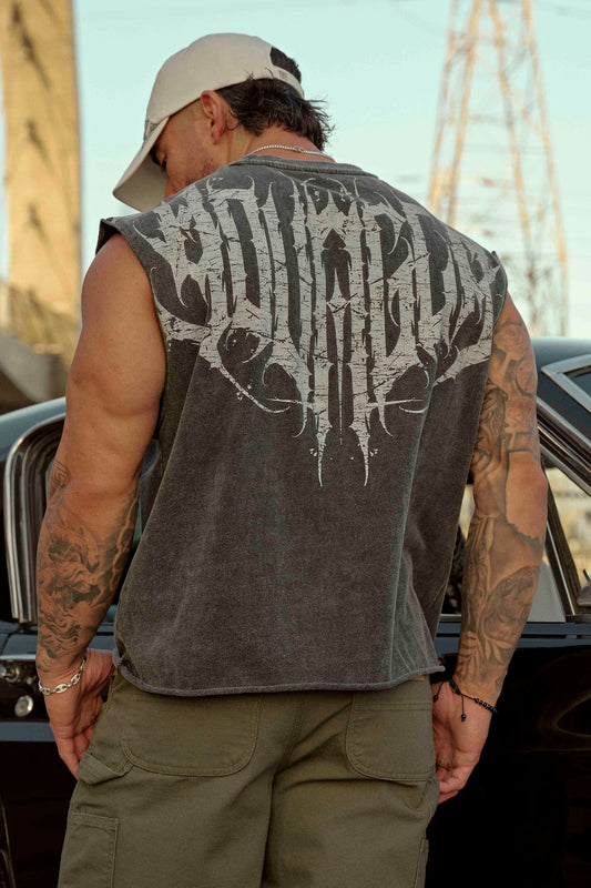 3022 - Anarchy Cropped Tanks - Grey Wash