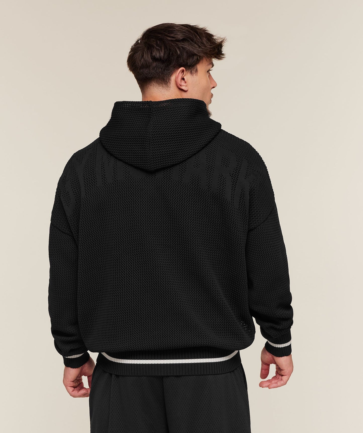GS-0120 Collective Crochet Style Hoodie - Black