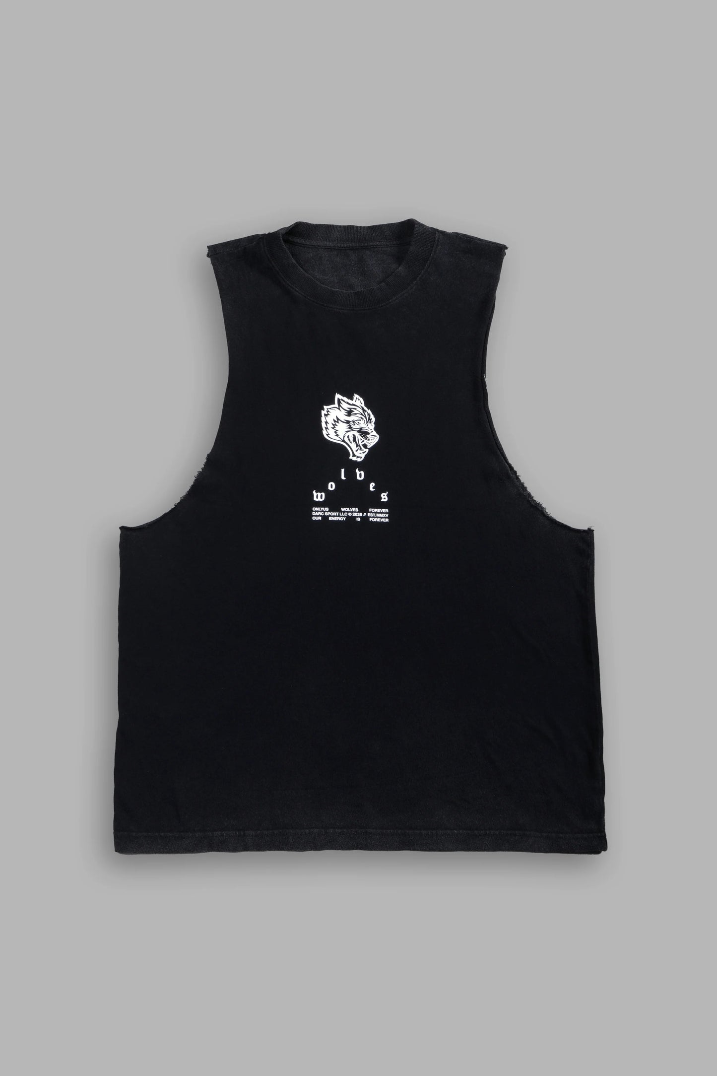 DS-0316 HALF MASK TOMMY MUSCLE TEE IN BLACK
