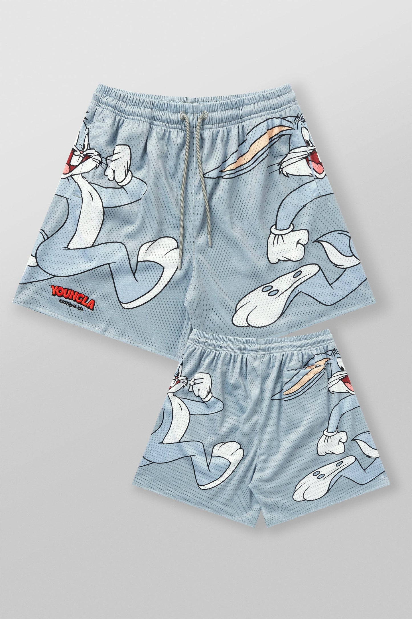 1098 - Looney Tunes Basketball Shorts - Grey