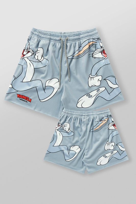 1098 - Looney Tunes Basketball Shorts - Grey