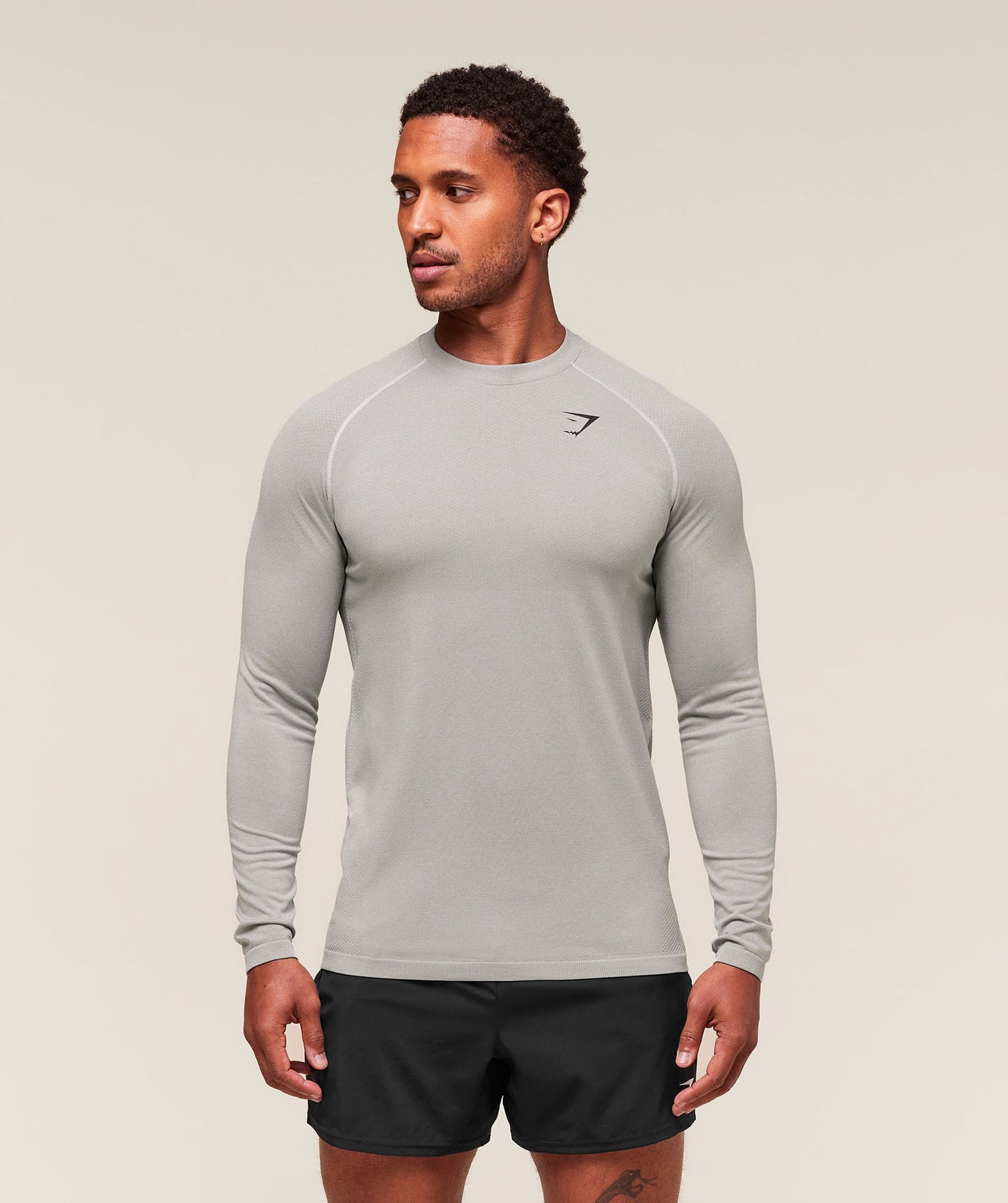 GS-0140 Vital Long Sleeve T-Shirt - Light Grey/Smokey Grey