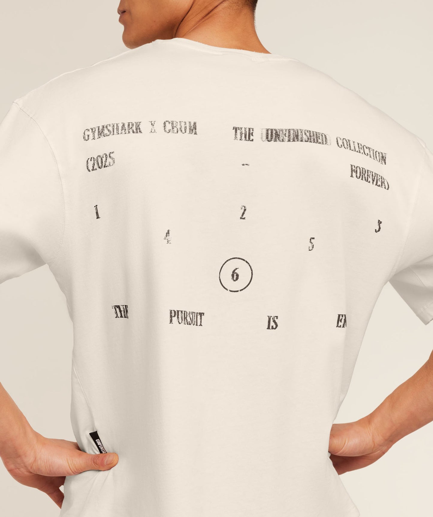 GS-0104 Gymshark x CBUM T-Shirt - Soft White