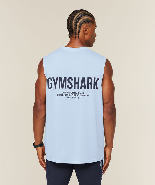 GS-0059 Conditioning Club Washed Tank - Tranquil Blue/Heavy Blue/Wash