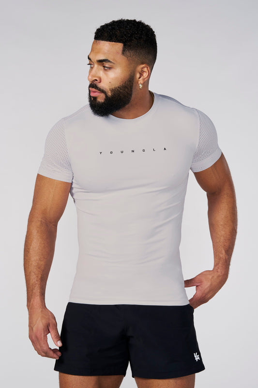 4083 - AirFlex Compression Tees - Light Grey