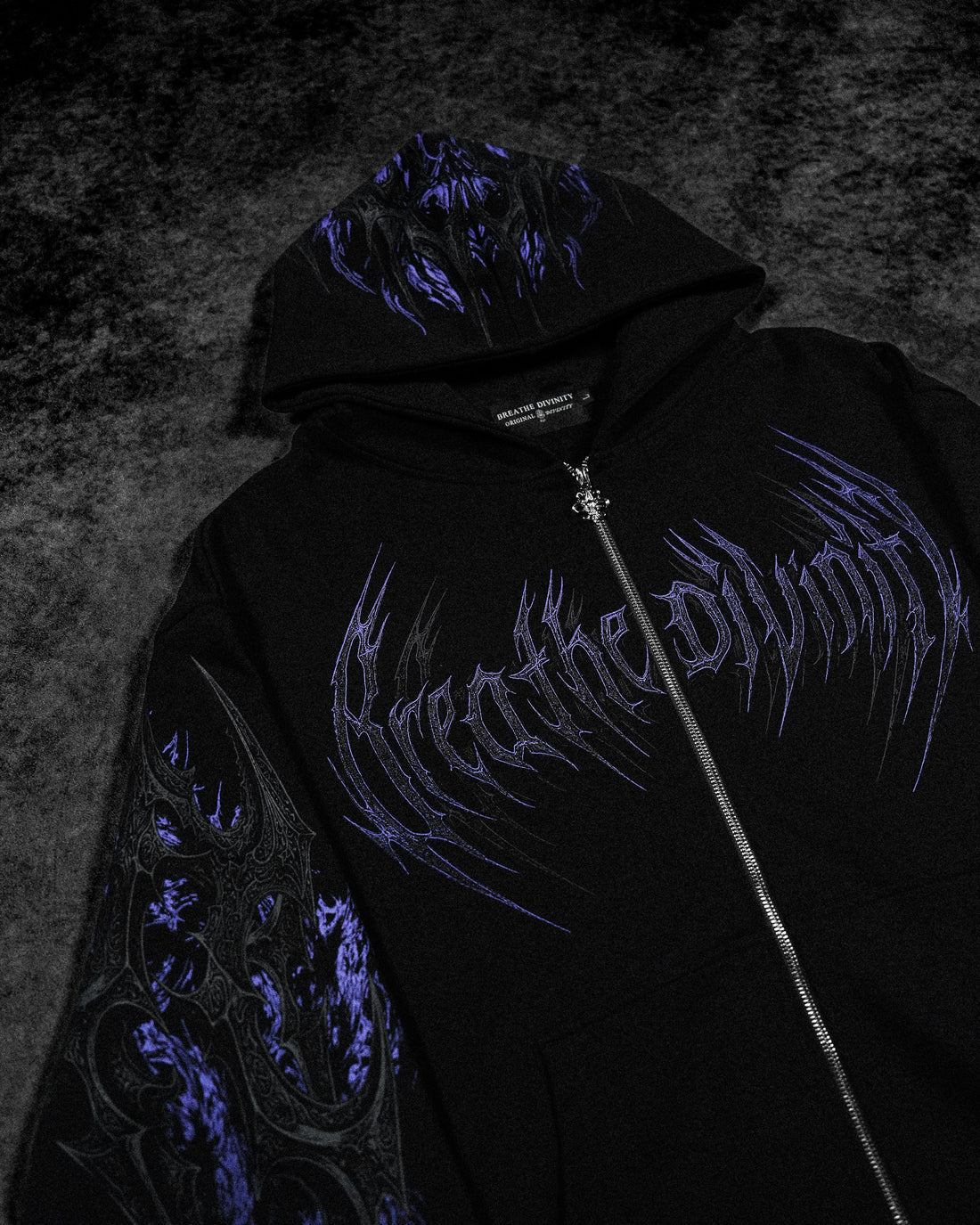 BD-0098 Berserker Oversized Zip-up Hoodie [DUSK]