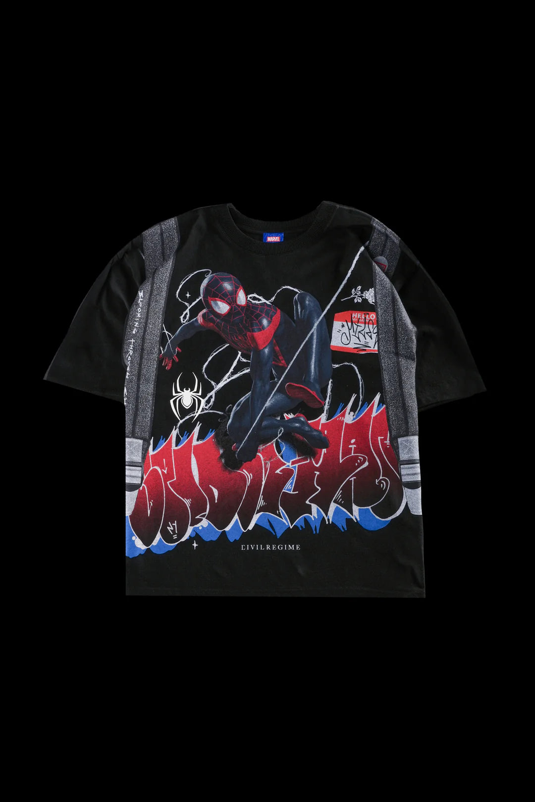 First Mission 199X Oversized Tee in Black