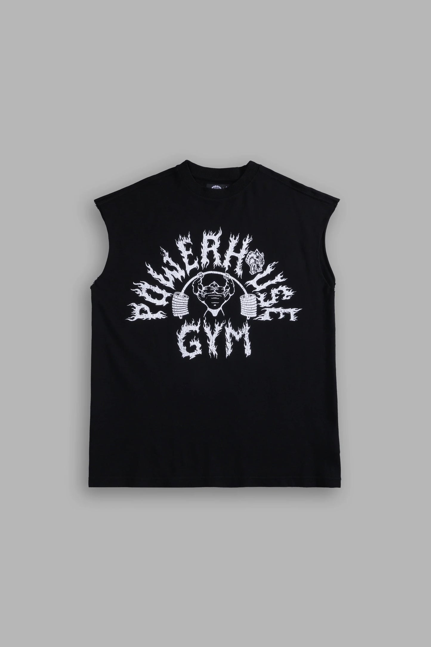 DS-0115 Iron Flame “Premium” Muscle Tee in Black