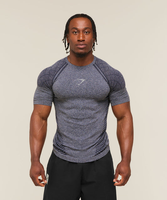 GS-0138 Devant Seamless T-Shirt - Heavy Blue