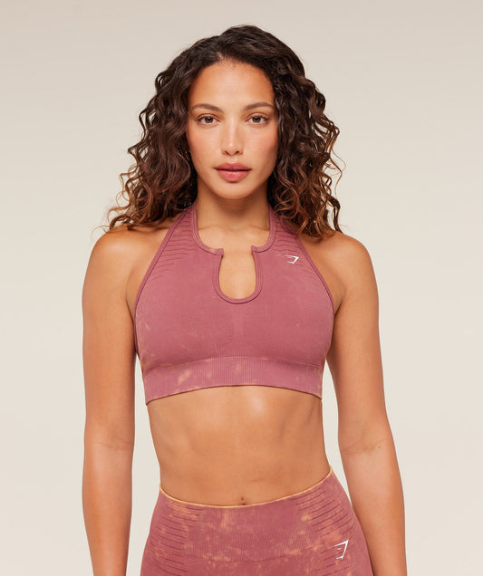 GSW-0099 Steel Seamless Halter Neck Bra - GS Reset Pink