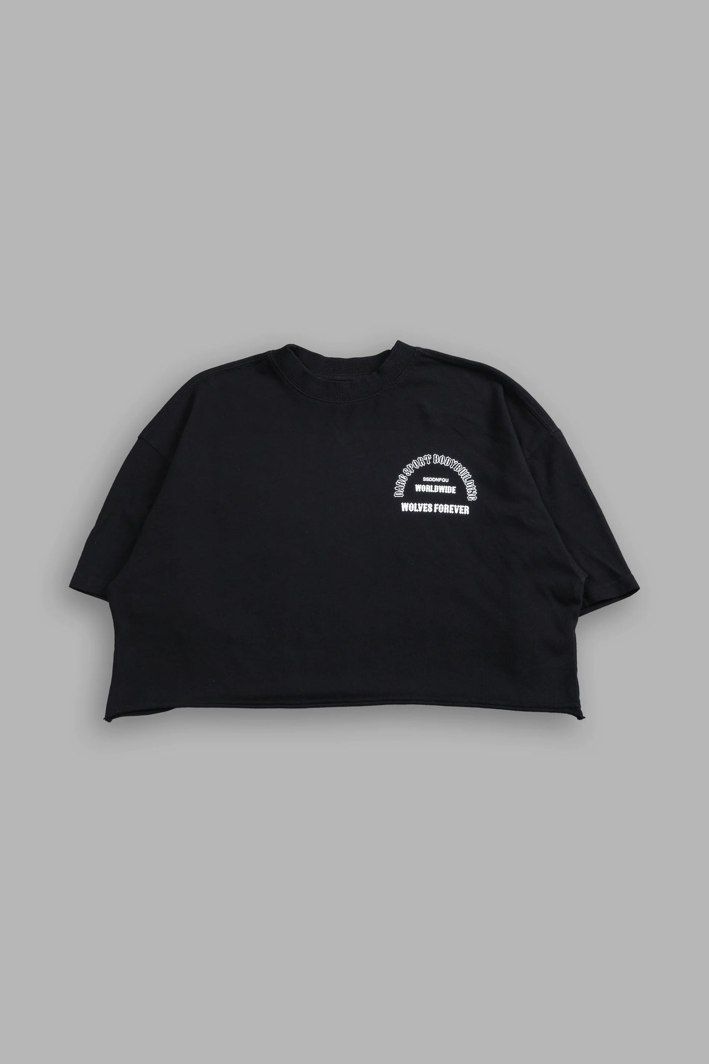 DSHE-0064 The One You Feed V2 “Premium” Oversized (Cropped) Tee in Black