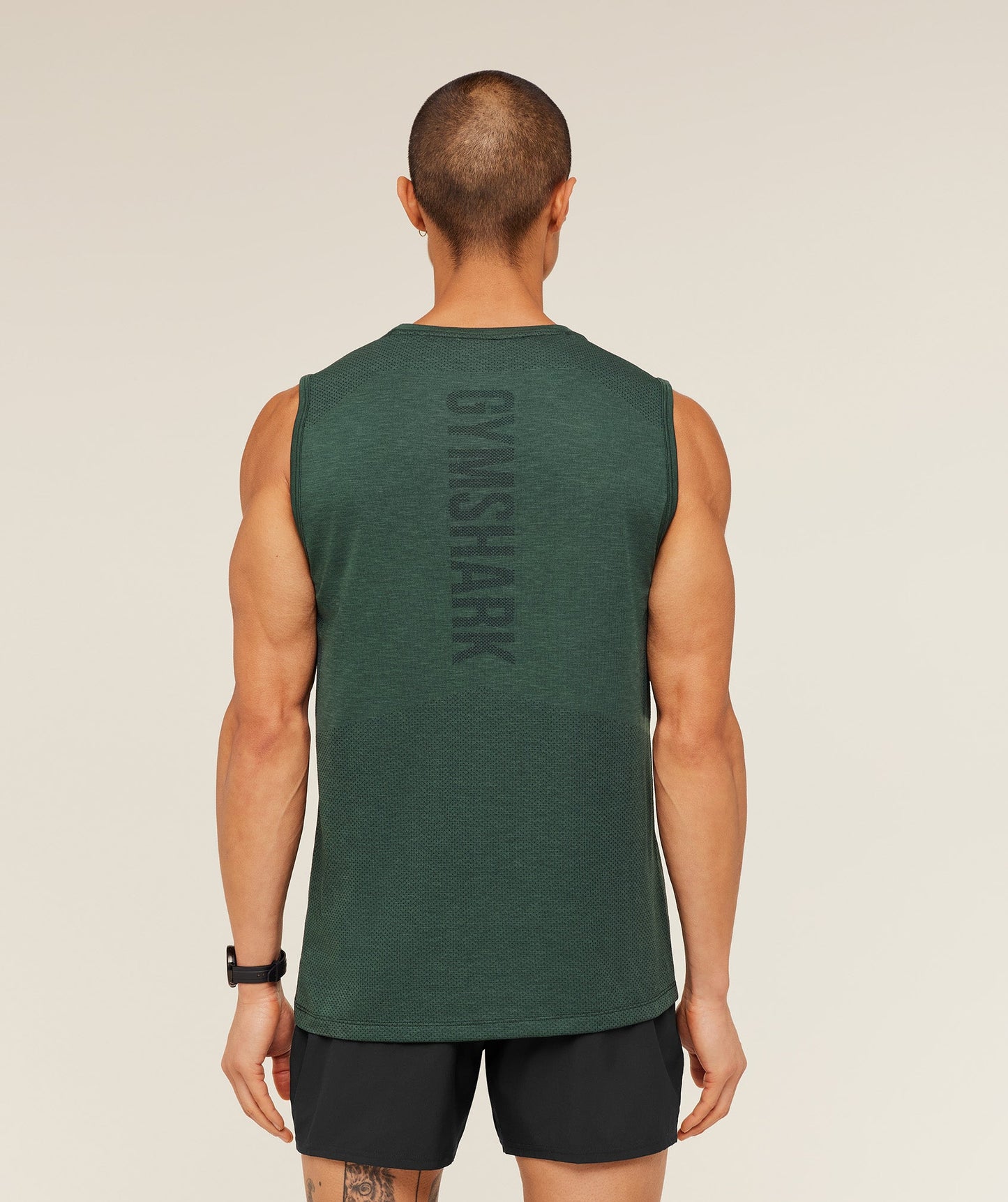 GS-0128 Lightweight Seamless Tank - GS Victory Green/ Marl