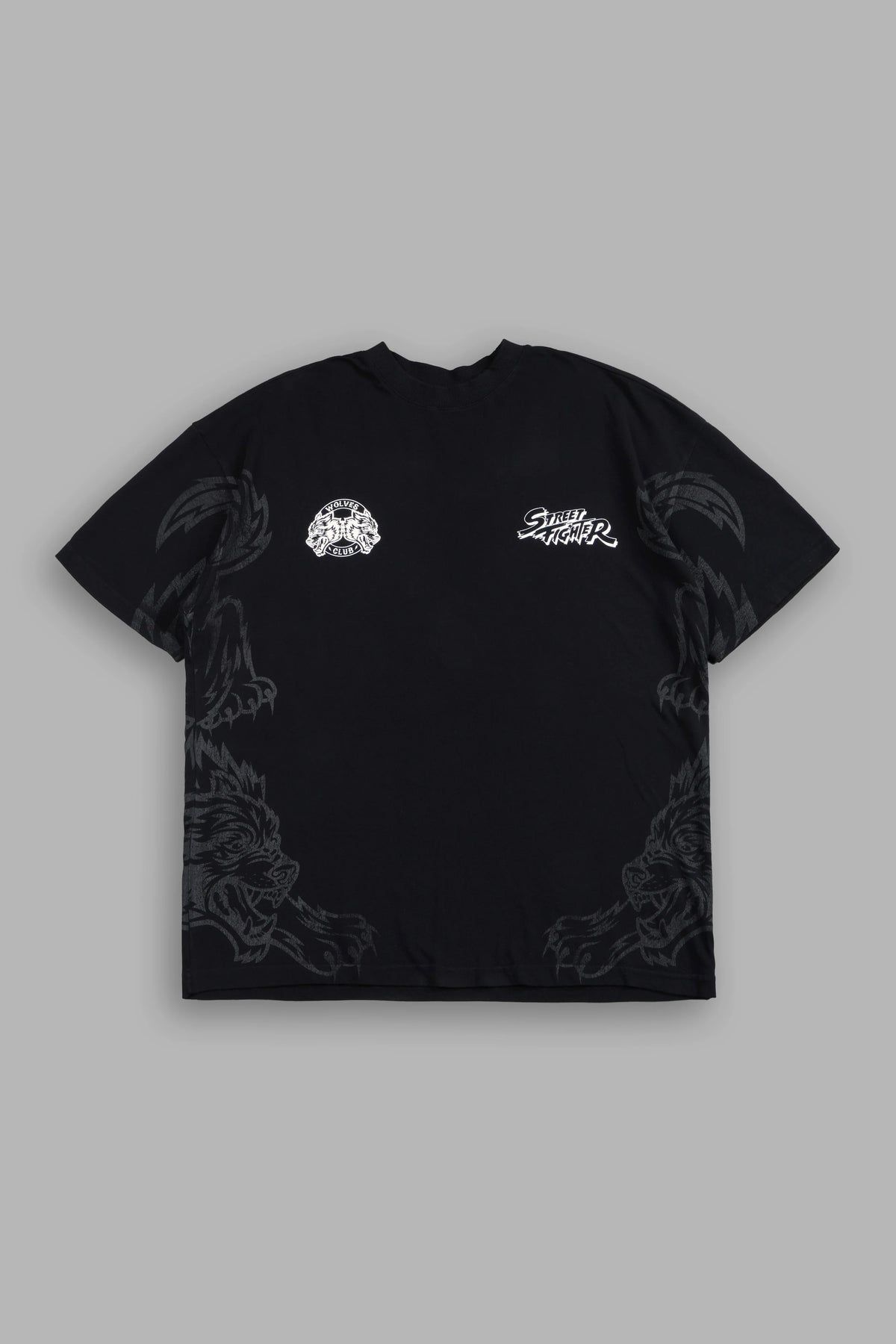 DS-0341 ASCENSION PREMIUM OVERSIZED TEE IN BLACK