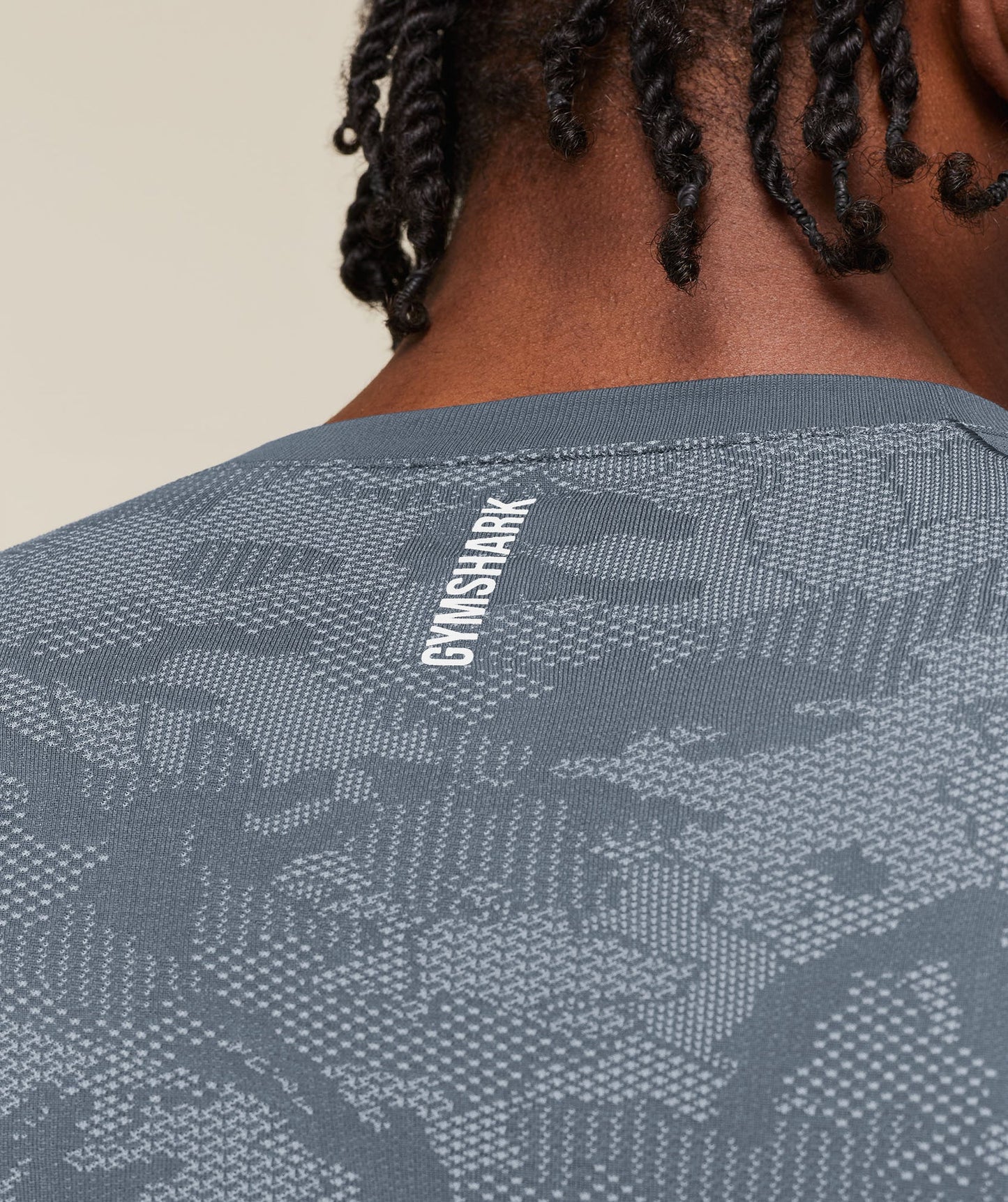 GS-0013 Geo Seamless Long Sleeve T-Shirt - Shadow Blue/Tranquil Blue