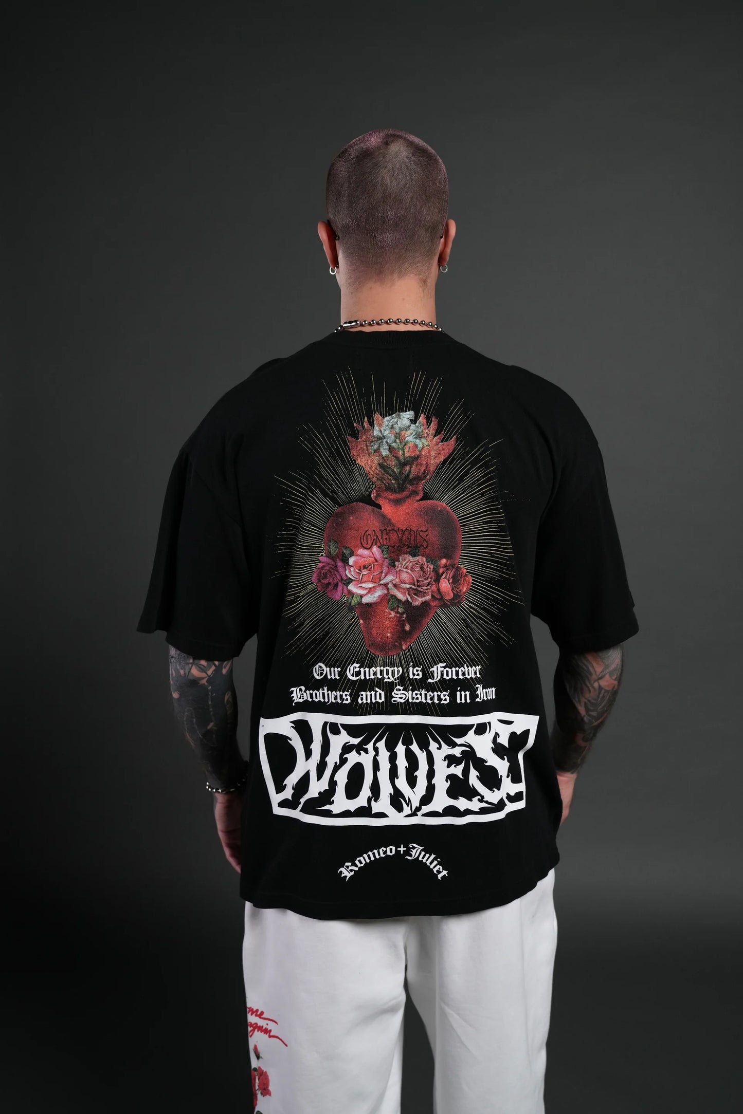 DS-0106 Heart Oath Premium Oversized Tee in Black