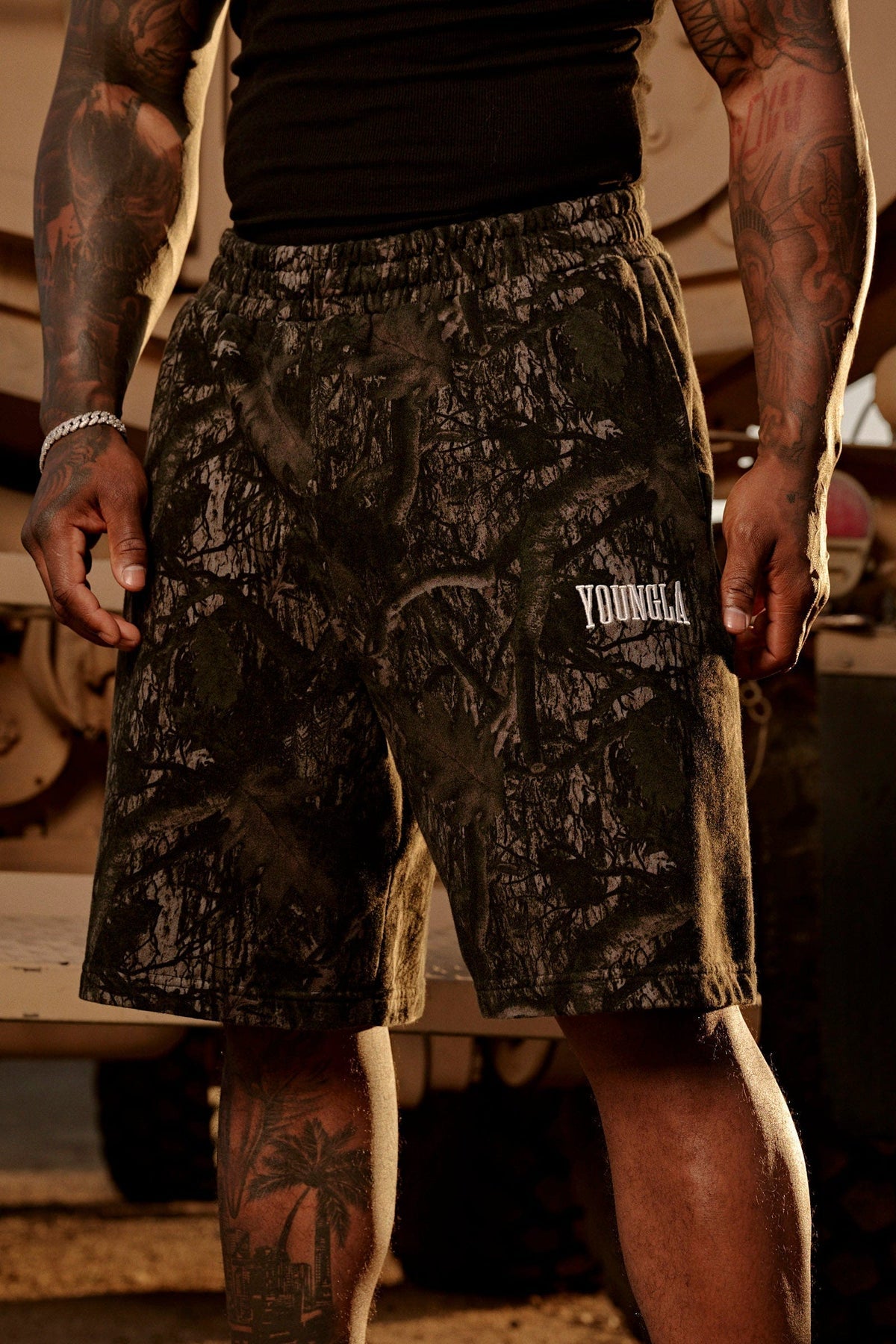 1042 - Heritage Baggy Shorts - Dark Tree Camo