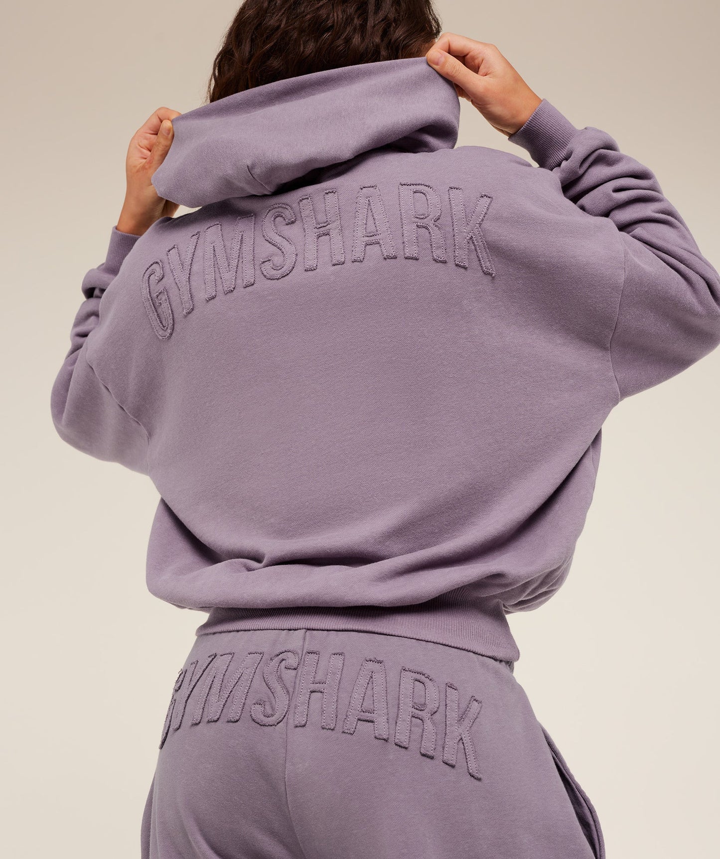 GSW-0072 Power Washed Oversized Hoodie - Dusk Purple/Acid Wash