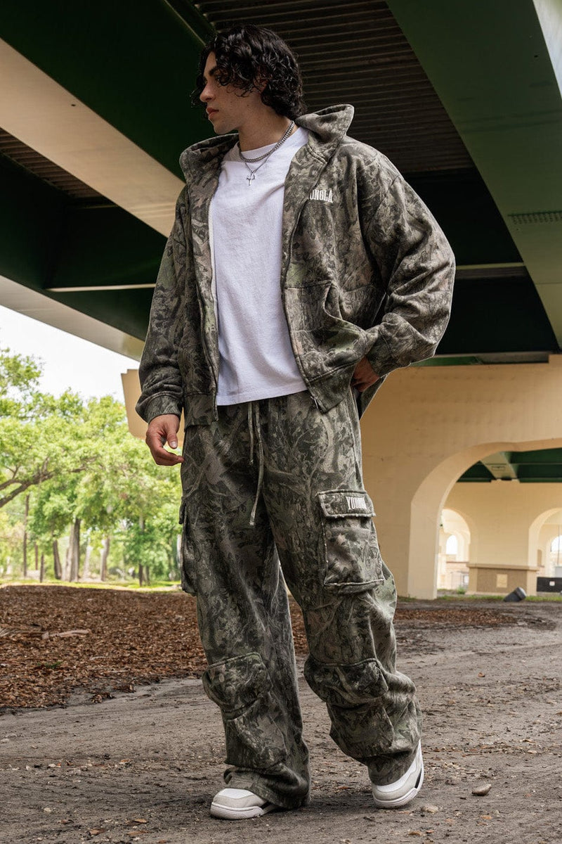 2033 - Heritage Cargo Sweats - Green Tree Camo