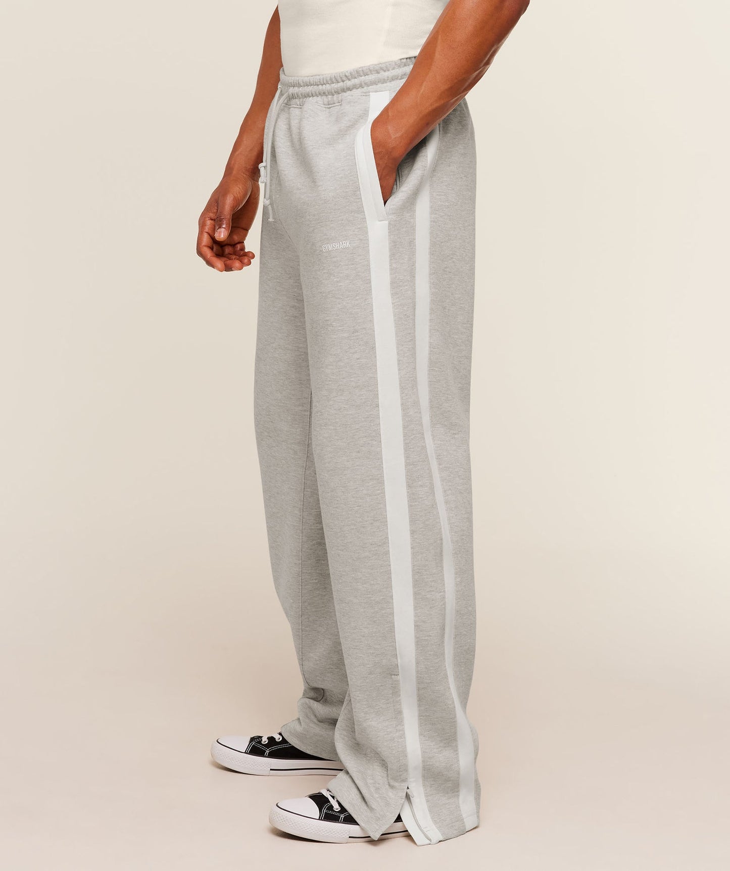 GS-0102 Gymshark x CBUM Straight Leg Jogger - Bros Stone Grey Marl