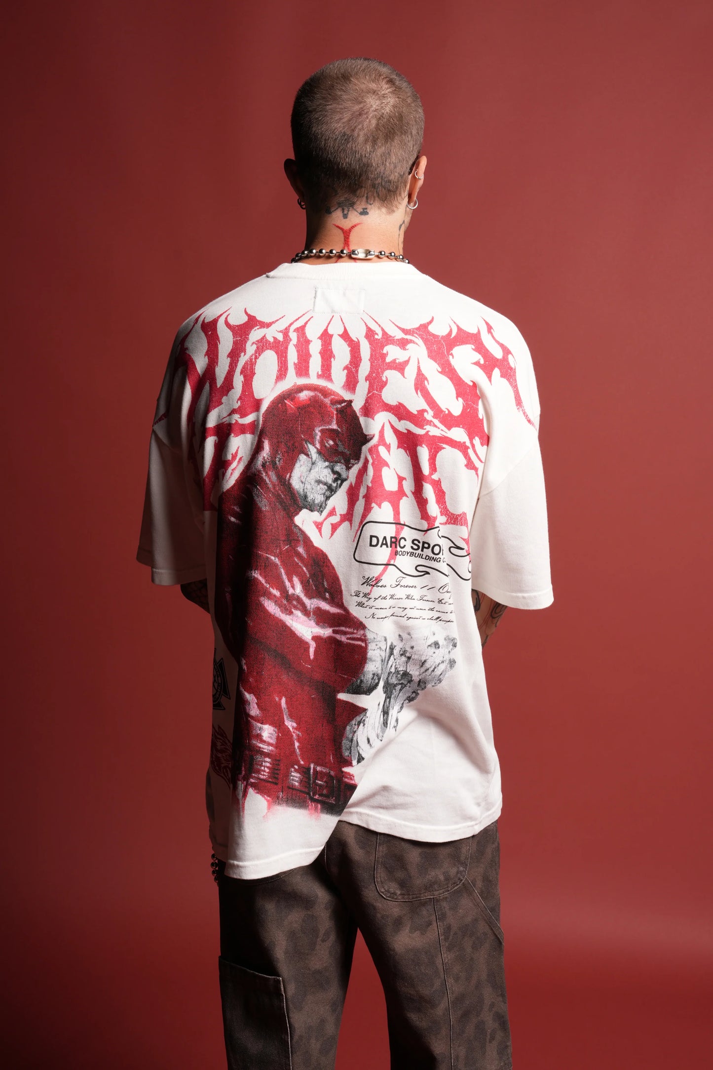 DS-0248 Dark Vigilante 1 of 500 Premium Oversized Tee in Cream