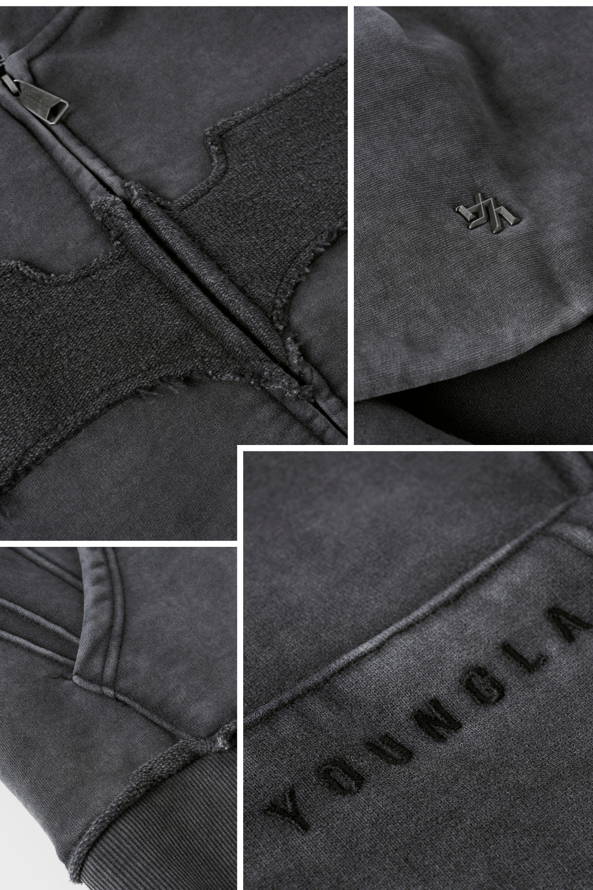 5209 - Batman Armored Zip-Ups - Grey Wash