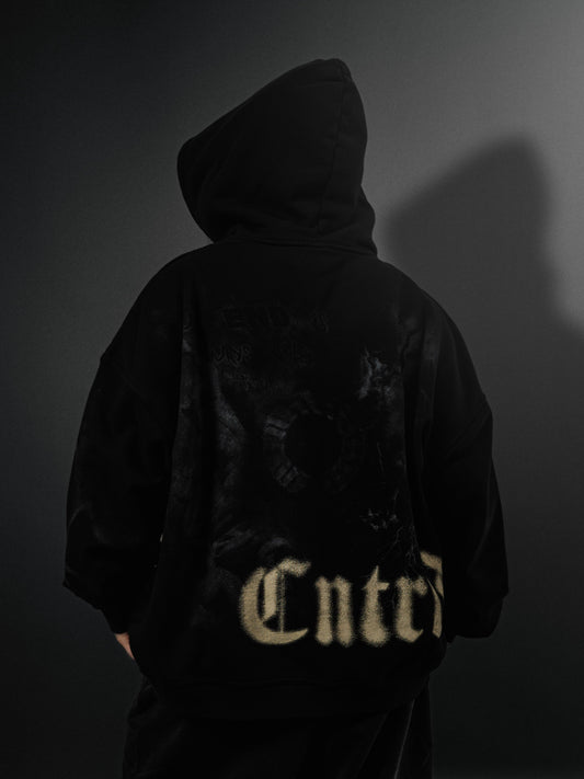 SMOKE ZIP UP HOODIE - Controlled