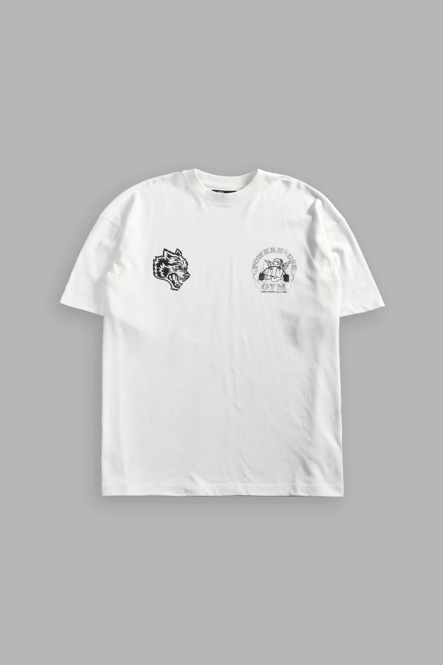 DS-0113 Powerhouse of the Cherub Unisex Premium Oversized Tee in Cream