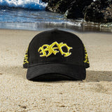 RFC 5 Panel Snapback Hat in Black