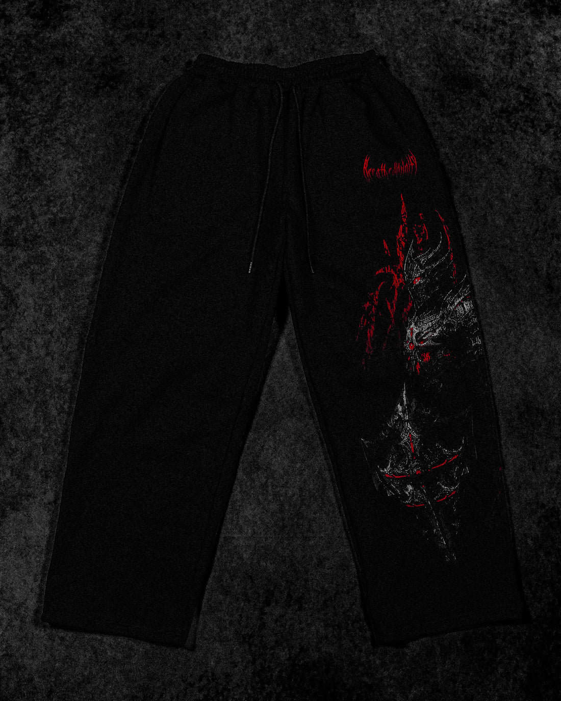 BD-0101 Fallen Knight Uncuffed Banana shape sweatpants [NIGHTMARE]