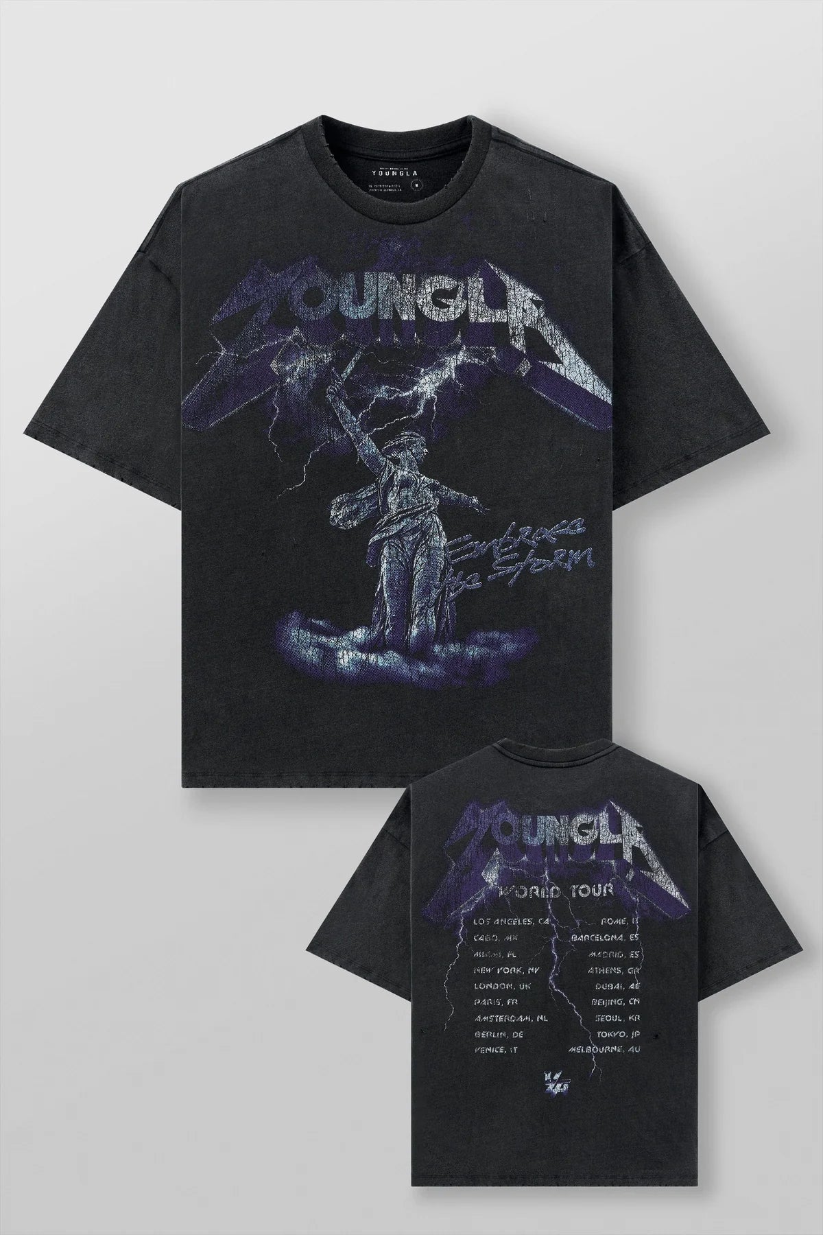4032 - VINTAGE WORLD TOUR TEES - UNTAMED THUNDER
