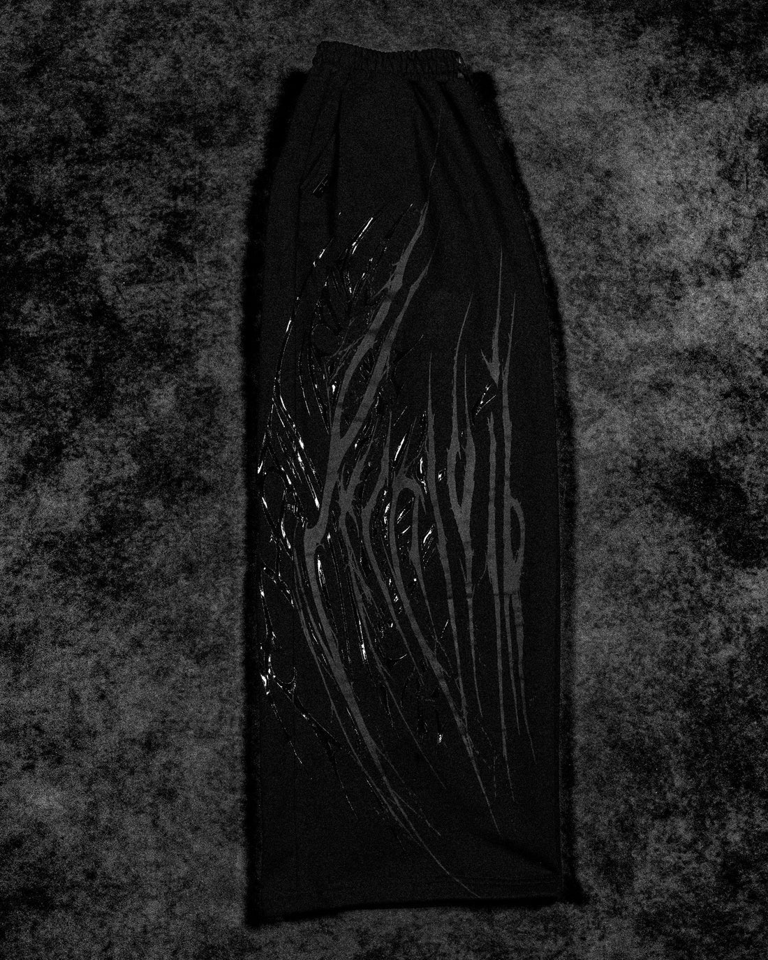 BD-0107 Venom Texture Symbiote Banana sweatpants [DARKNESS]