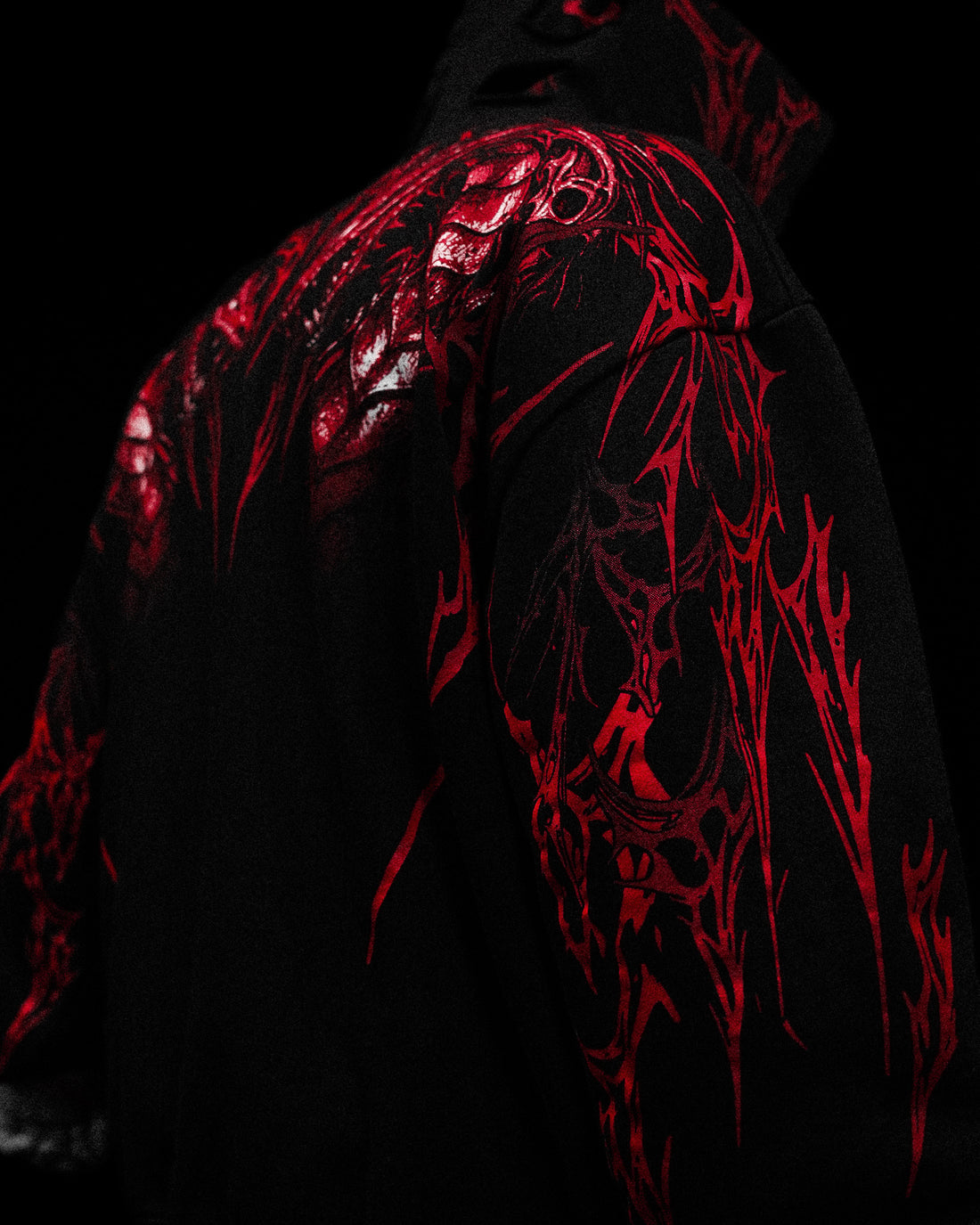 BD-0074 Tarnished Leviathan Oversized Zip-up Hoodie [NIGHTMARE]