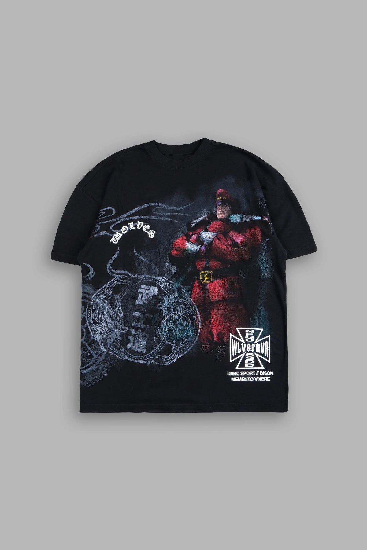 DS-0340 STREET FIGHTER X DARC SPORT "MYSTERY" TEE IN BLACK