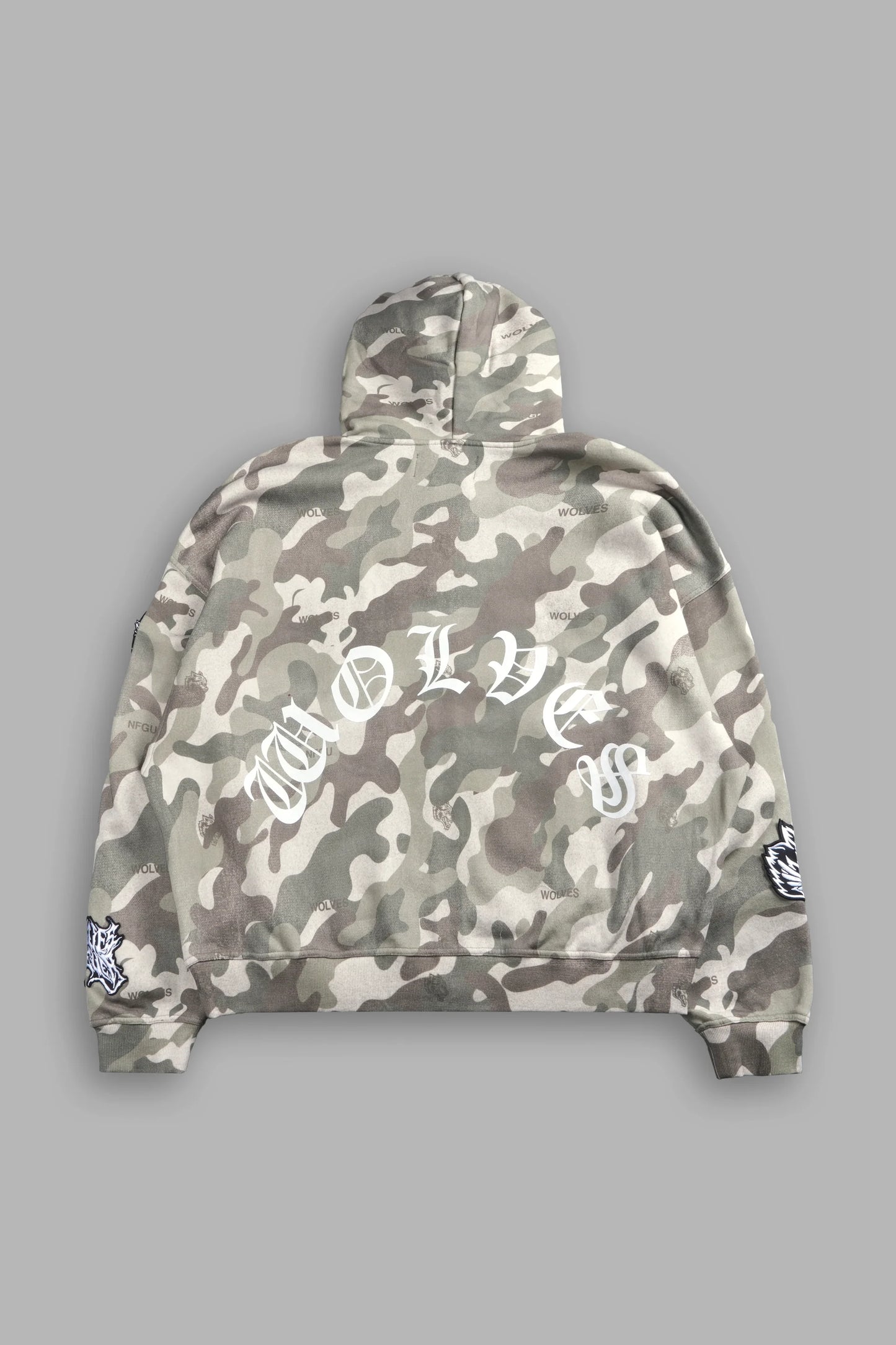 DS/VD-0093 Darc Kulture Vex Double Zip Hoodie in DSVD Green Camo