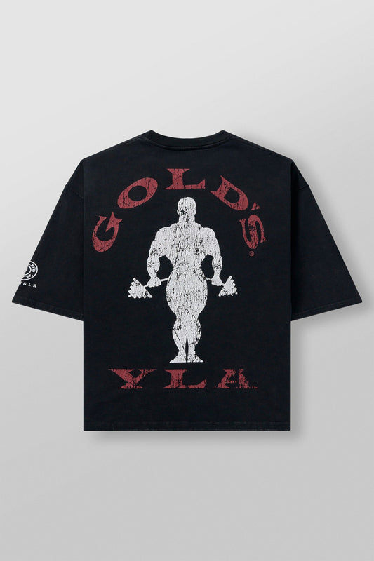 4002 - Golds Gym New Age Tee - Black